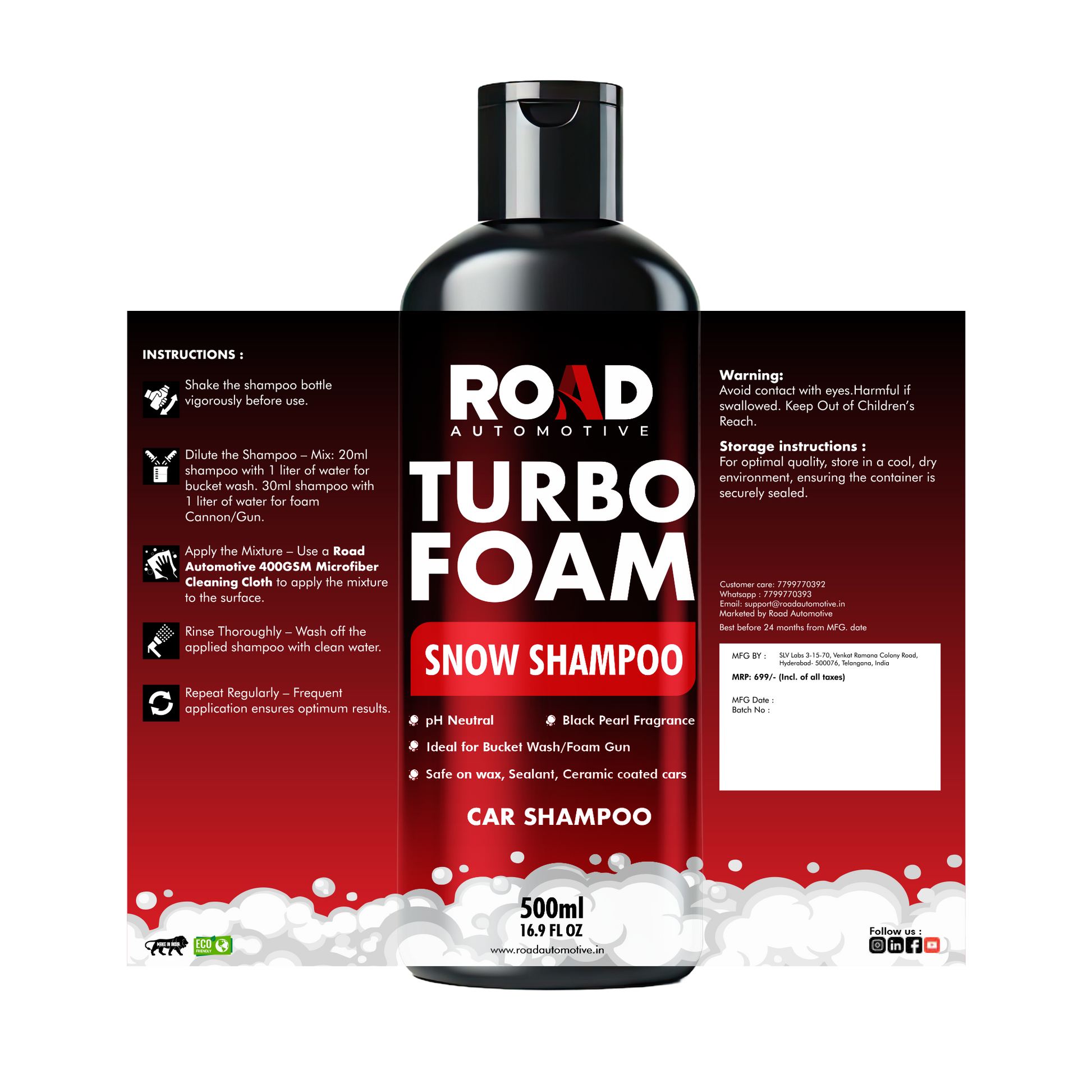 Turbo Foam Snow Shampoo