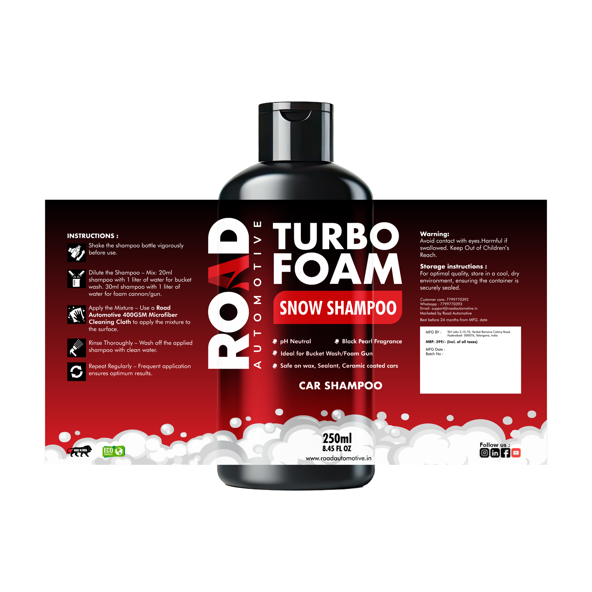 Turbo Foam Snow Shampoo